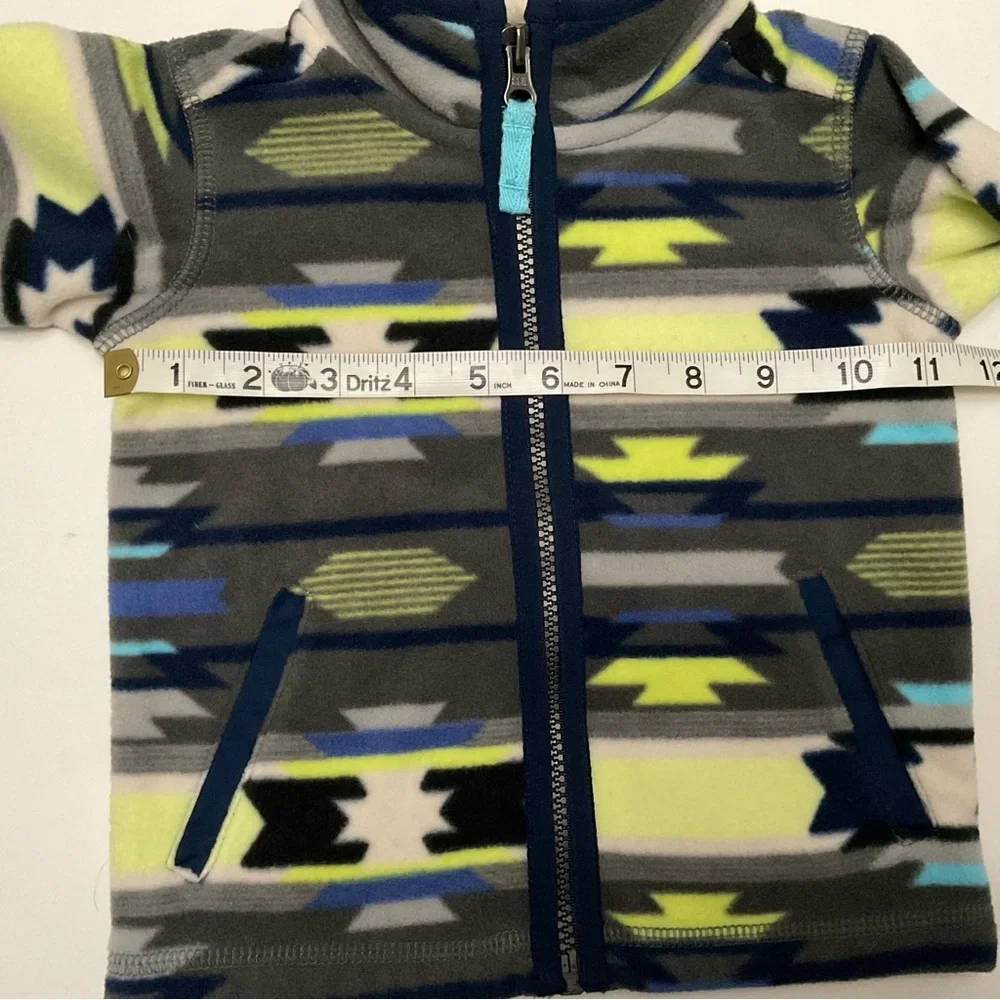 CARTER’S Aztec Print Fleece Zip Up Jacket Baby Toddler Size 12m